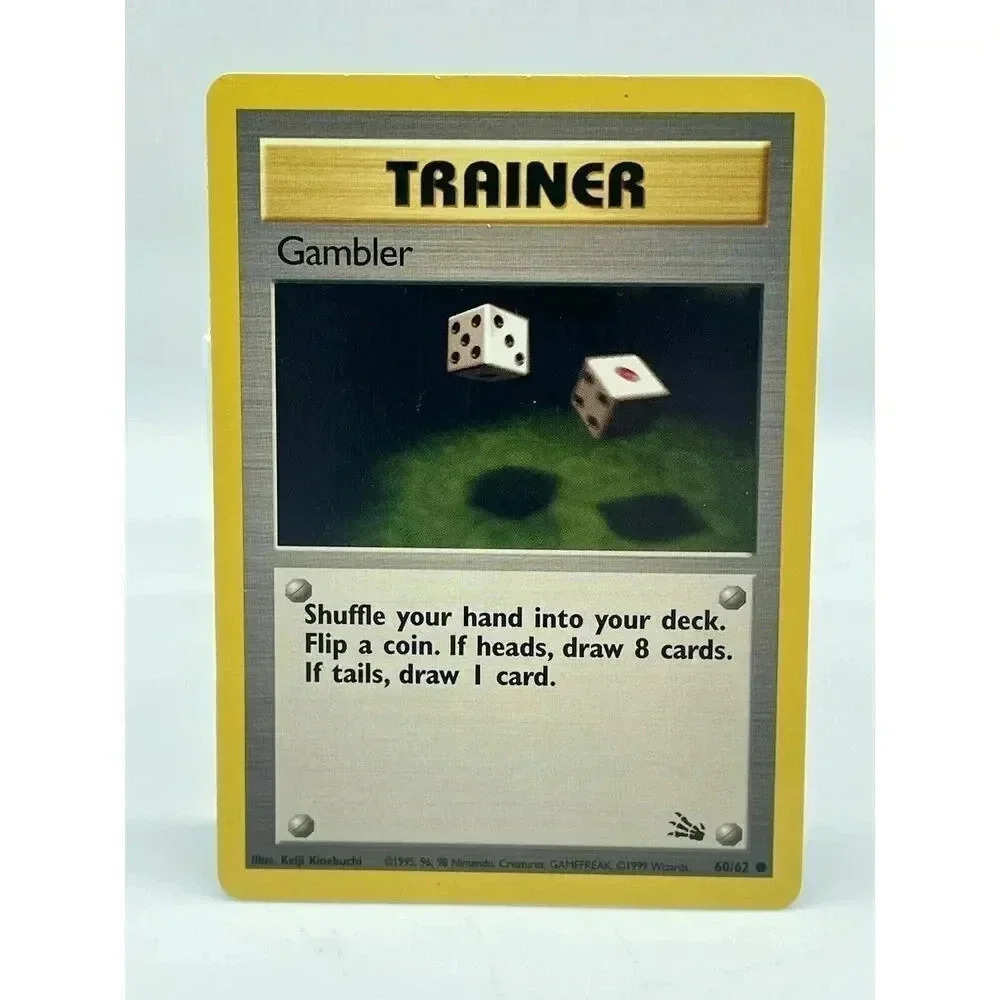 Gambler 60/62 Fossil Set Non-Holo Vintage 1999 Pokemon TCG NM